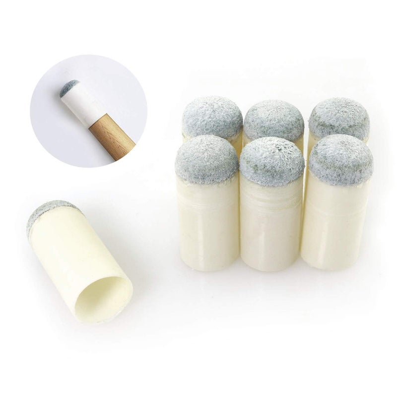 RLECS 30pcs Professional Billiard Replacement Tips 13mm Gray Cue Tips Durable Pool Cue Repair Rod Stick - Image 2
